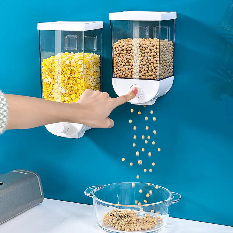 Dispensador de Cereal Montado en la Pared para Almacenamiento Organizado