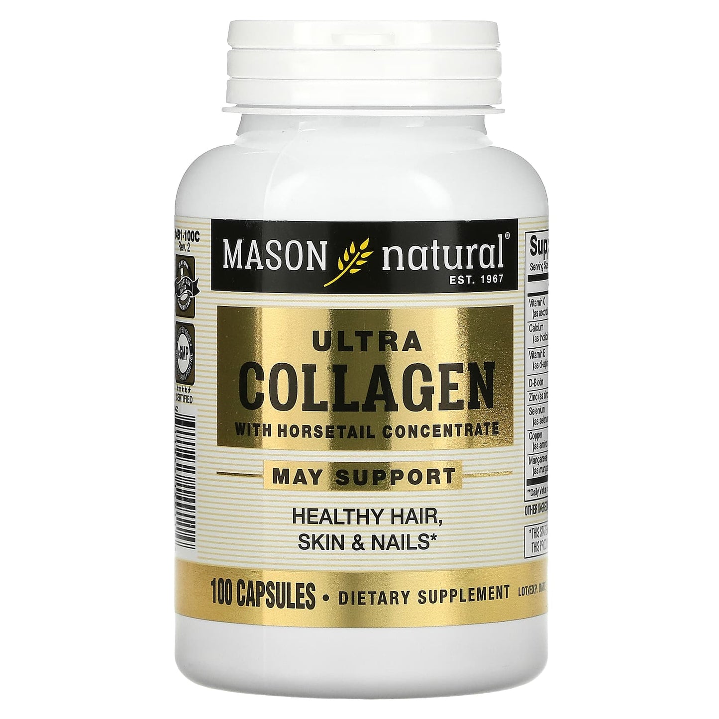 Mason Natural® Ultra Collagène – Capsules Formule Beauté