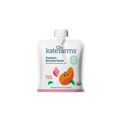 Kate Farms Pediatric Blended Meals, Mango & Strawberry, 8.45 Fl Oz
