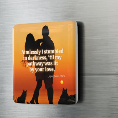 Aimlessly Porcelain Square Magnet
