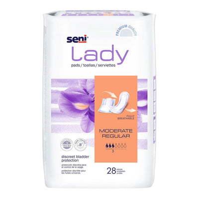 Seni Lady Moderate Absorbency Incontinence Pads - Regular Length