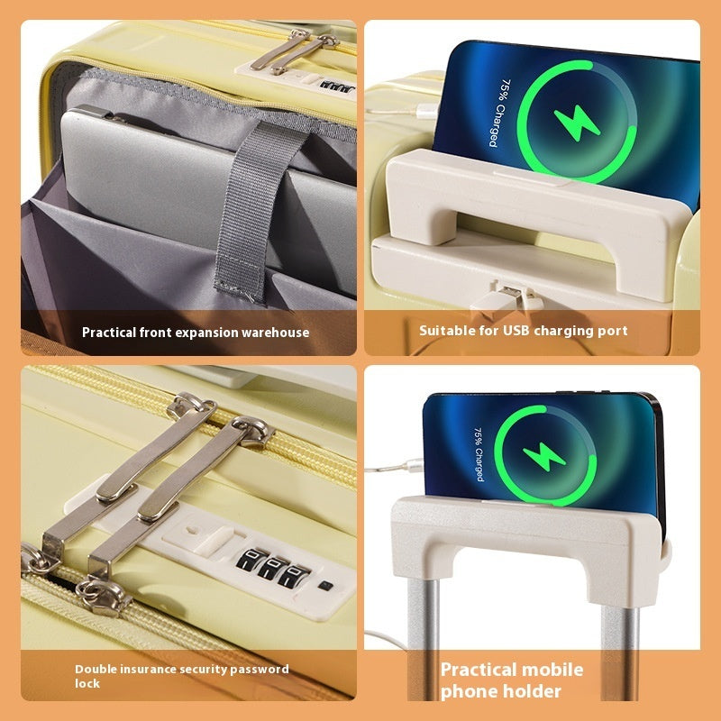 Valise à roulettes multifonctionnelle premium de 18 pouces à ouverture complète