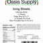 Oasis Supply Ultra Premium Non-Cracking Icing Sheets - White