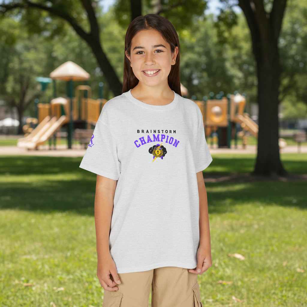 Brainstorm Champion Youth Tee – Neurostrong Kids Edition