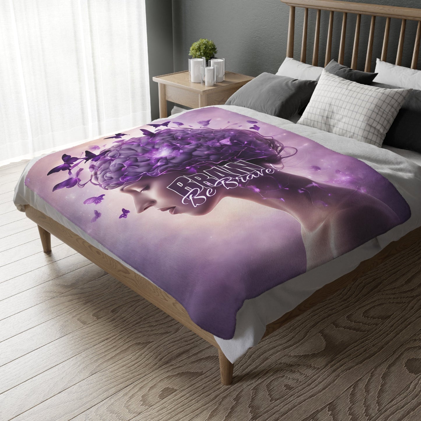 Manta de Microfibra Velveteen Brain Be Brave