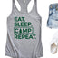 Eat Sleep Camp Repeat Tank Top - Korvel