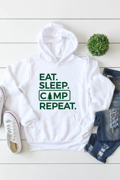 Eat Sleep Camp Repeat Hoodie