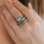 Alloy Three-Layered Open Ring - Korvel