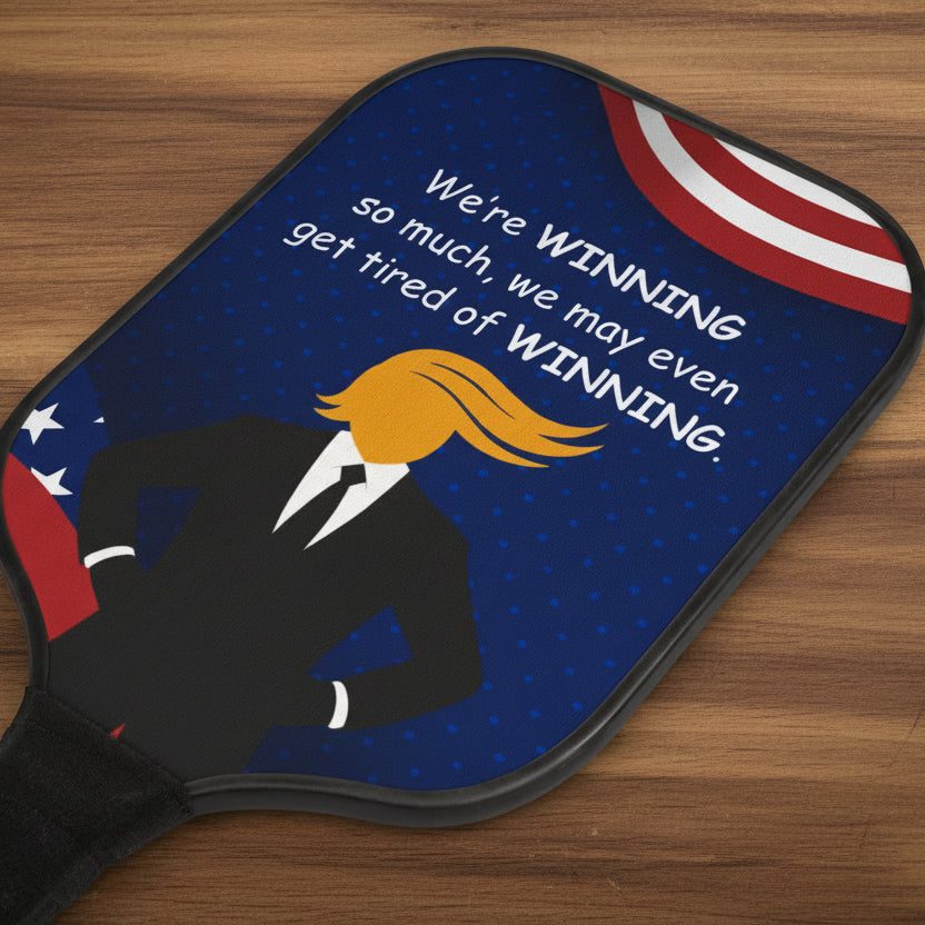 Nous gagnons – Ensemble de raquettes de pickleball patriotiques