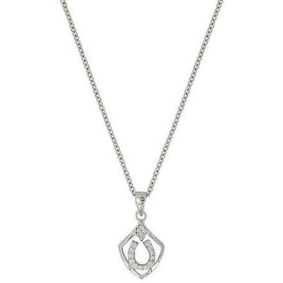 Horseshoe Shield Pendant Necklace - Korvel