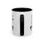 Introvertido. No molestar. Taza de café de gato en dos tonos