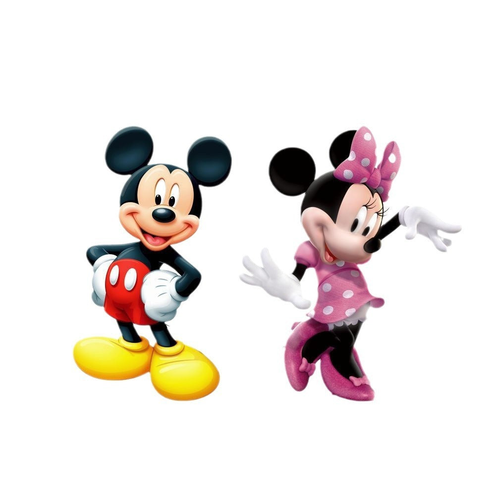 Mickey Minnie Decorative Painting Children's Room Background Wall Mickey Mouse Wall Sticker - Korvel