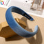 Serre-tête en Velours Éclatant à Large Bord en Éponge
