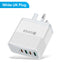 4-in-1 2USB+2PD mobile charger, tablet plug, super fast charging multi port plug - Korvel