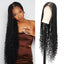 Triangle Knotless Braided Wigs 36Inch Bohemian Curly Braided Lace Front Wigs Synthetic Hand Double Lace Braid Wig - Korvel