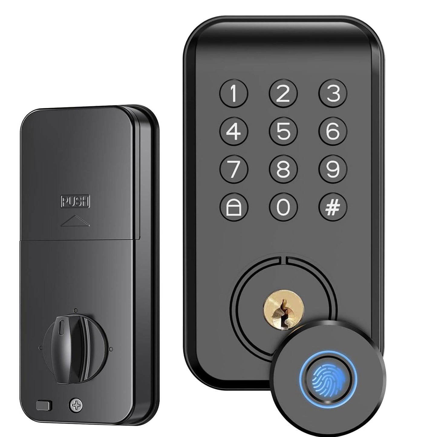 Wireless Keyless Smart Door Lock with Fingerprint & App Control