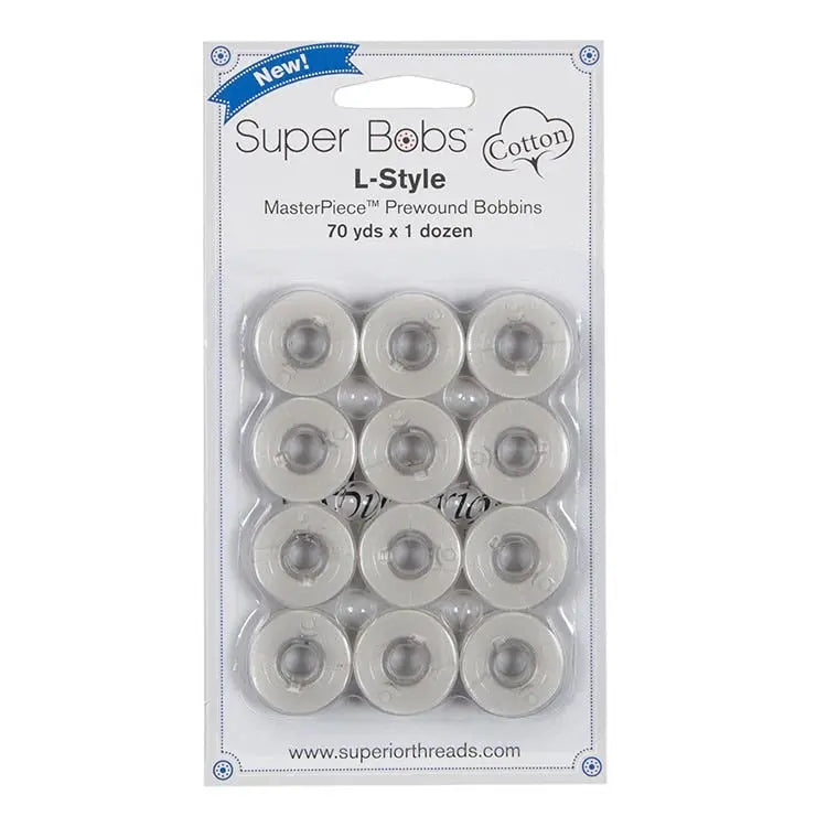 Bobines pré-enroulées en coton Super Bobs #151 L Style - Pack de 12