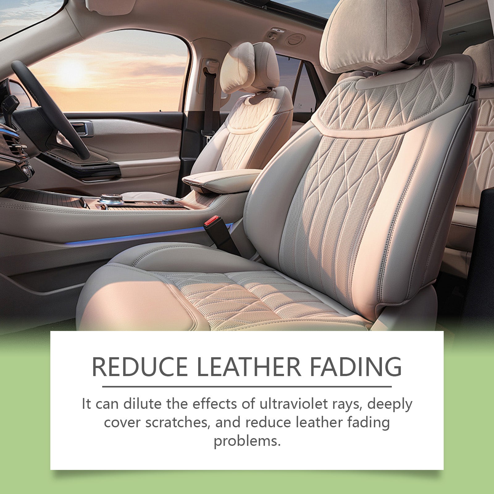 Car Leather Reconditioning Spray, Clean And Decontaminate Bright Car Interior Repair Maintenance Care Spray - Korvel