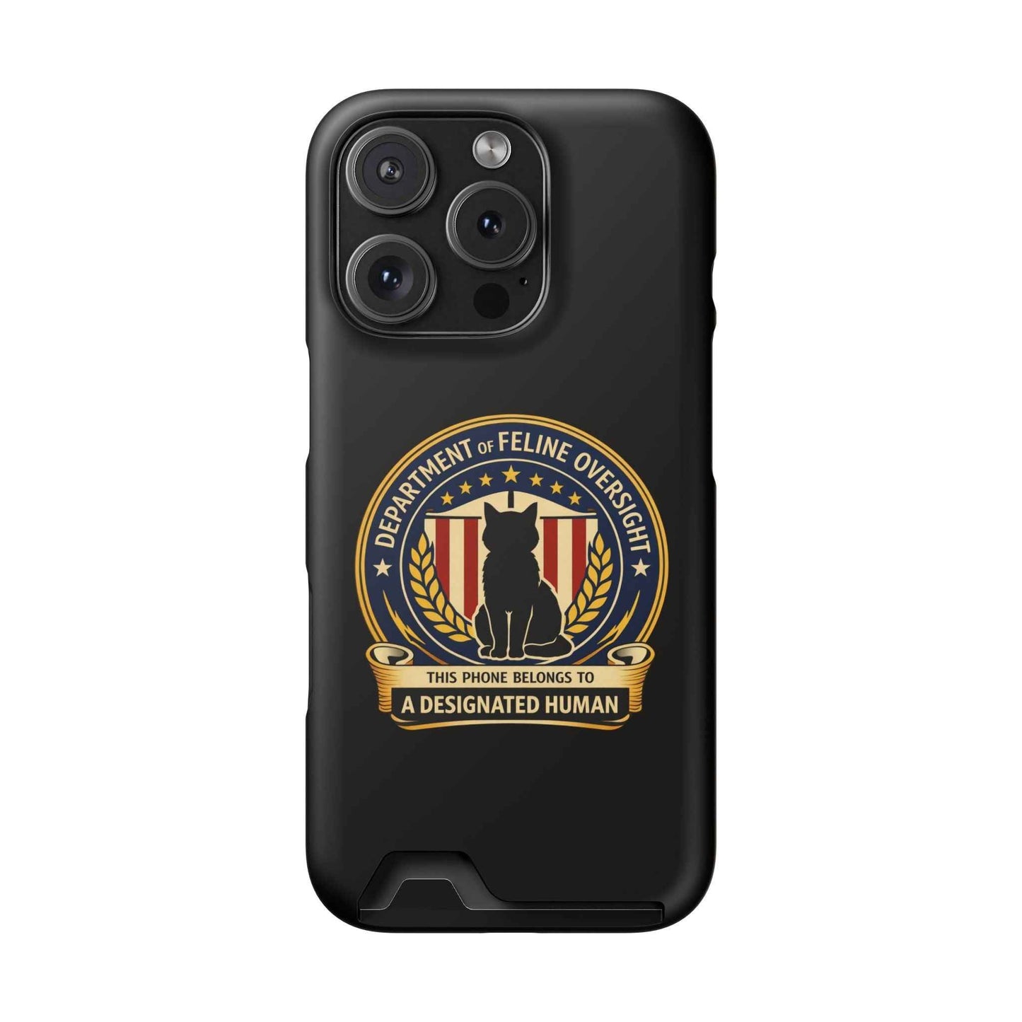 Department of Feline Oversight MagSafe iPhone Case - Designated Human Edition