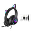 AKZ-022 RGB Luminous Cat Ear Wired Gaming Headset