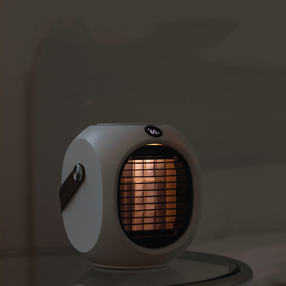New Water-Cooled Mini Air-Conditioning Fan Portable Portable Refrigeration Shaking Head Fan Desktop Spray Small Air Cooler - Korvel