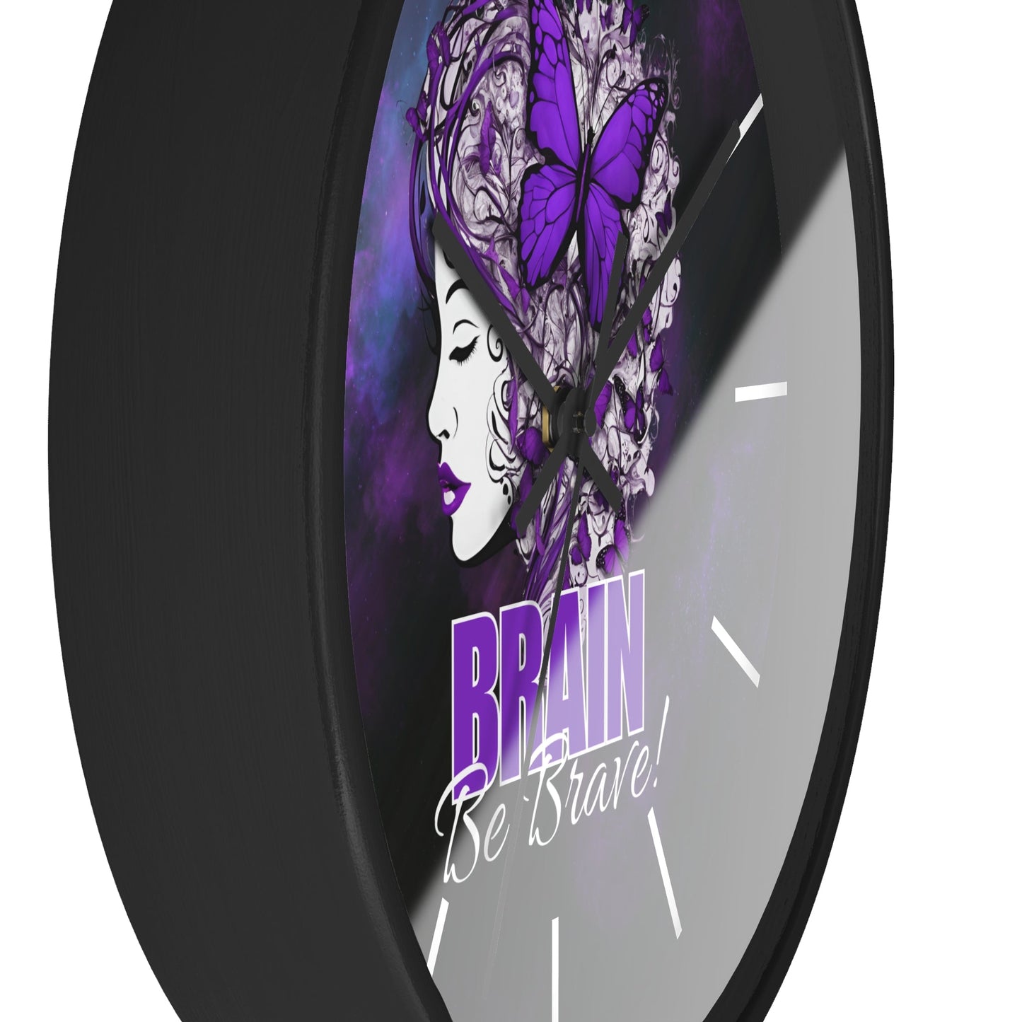 Horloge murale Beautiful Brain Be Brave