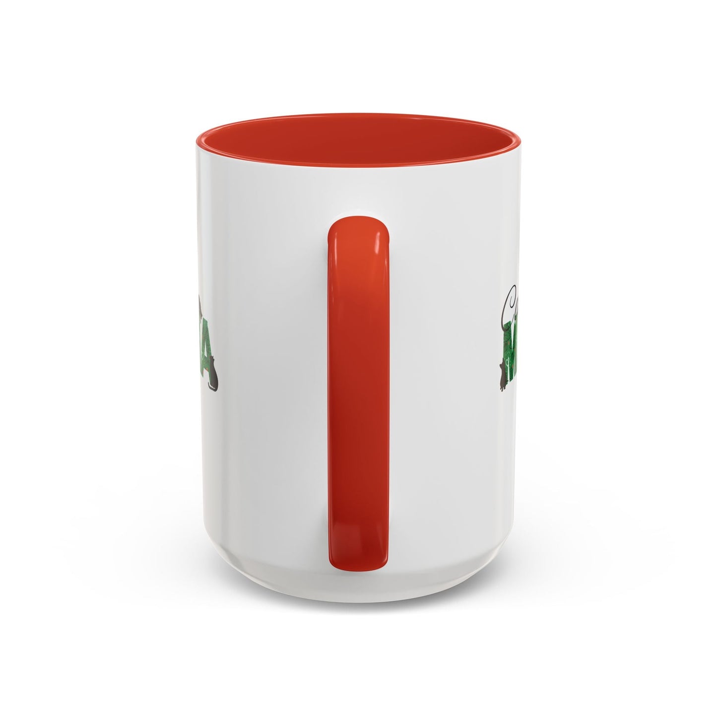 Christmas Cat Mama Accent Coffee Mug - 11oz & 15oz