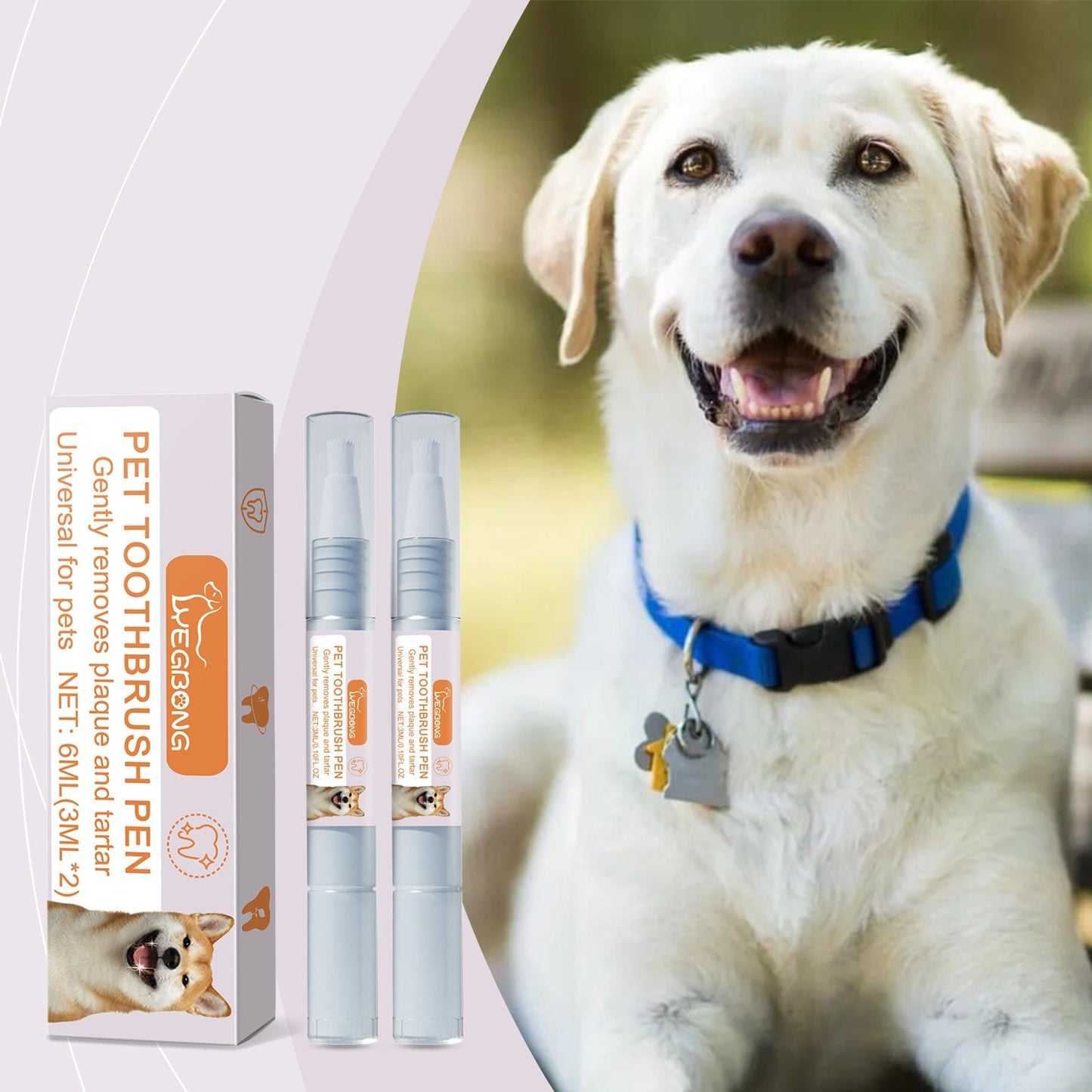 Pet Toothbrush Pen Dog Cat Tartar Stone Cleaning Remove Bad Breath Remove Odor Cleaning Pen - Korvel