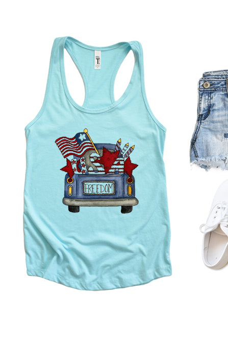 Freedom Truck Racerback Tank Top