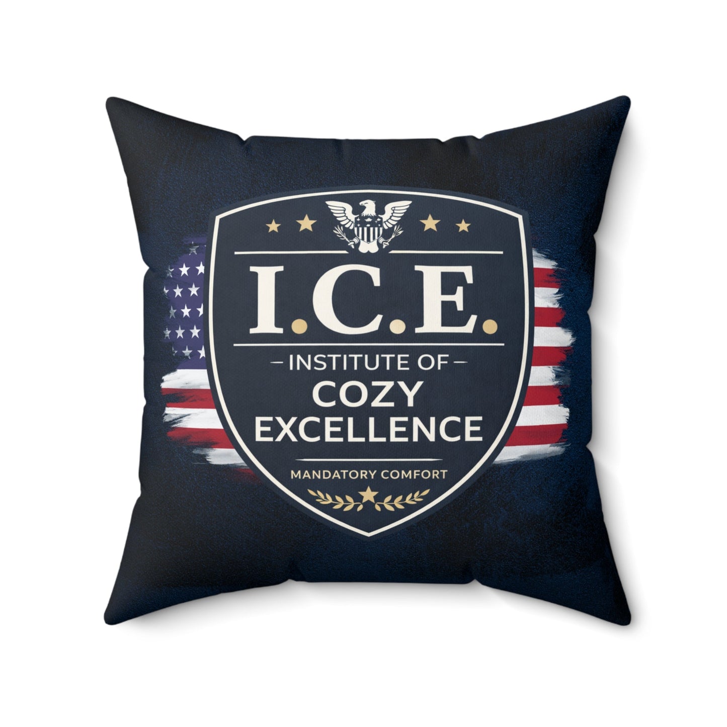 I.C.E. Institute of Cozy Excellence Throw Pillow