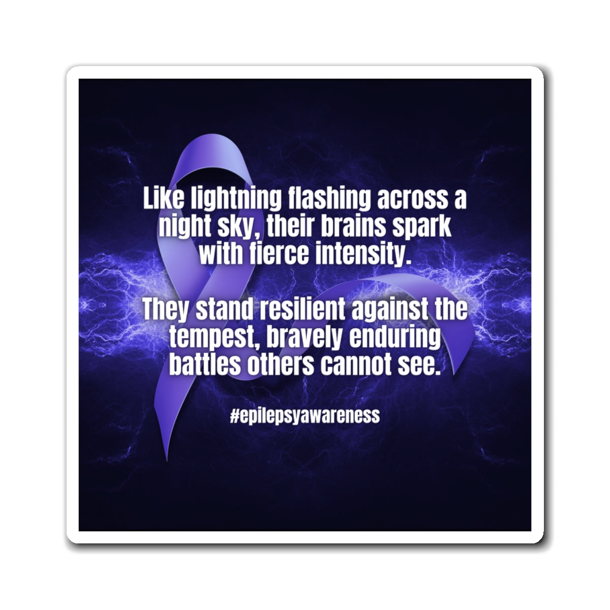 Storm-Resistant Epilepsy Awareness Magnets - Korvel