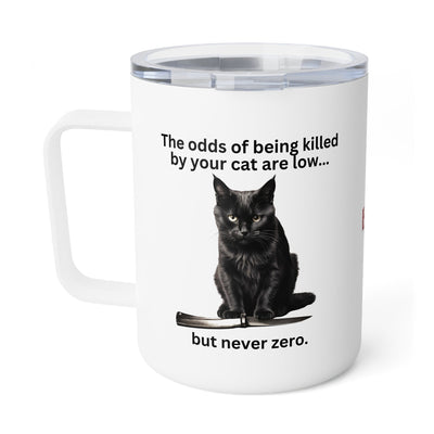 Taza de café aislada Killer Cat Odds - 10oz