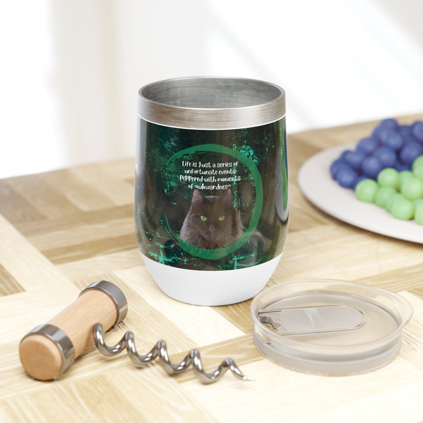 Vaso de vino Awkwardness Chill