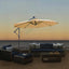 10 FT Solar LED Patio Umbrella with Easy Open Adjustment - Taupe