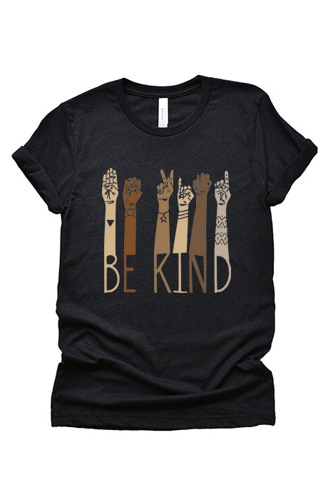 Be Kind ASL 1518 Unisex T-Shirt - Korvel