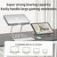Office Aluminum Notebook Bracket Computer Cooling Bracket Double Pole Folding 360 Degree Stepless Rotation - Korvel