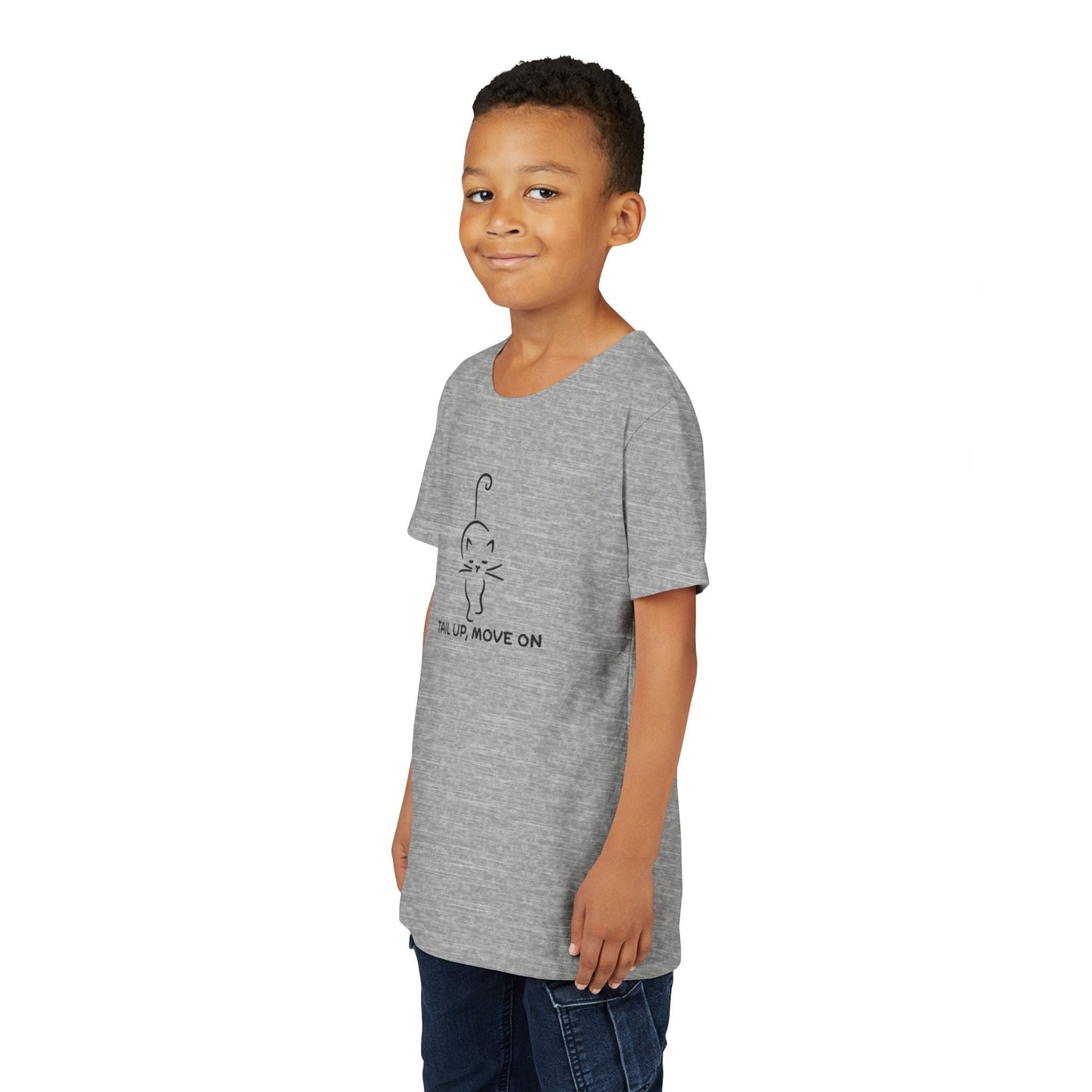 Tail Up, Move On Youth Tee – Small Human, Big Attitude