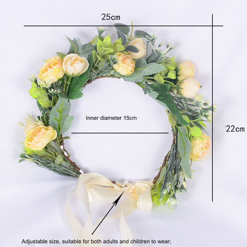 Couronne de Fleurs Élégante pour Femmes