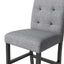 TOPMAX 5-piece cabinet dining table set, wooden square dining table and chairs, and 4 soft cushioned high back chairs in black - Korvel