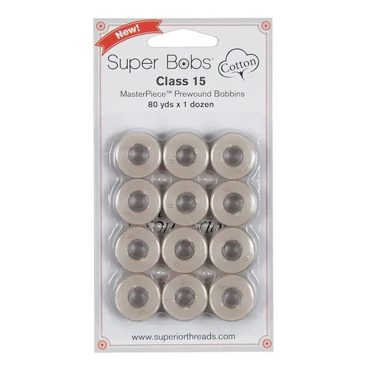 Bobines préenroulées en coton Super Bobs #152 Bisque - Pack de 12