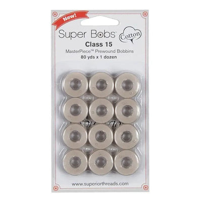 Bobines préenroulées en coton Super Bobs #152 Bisque - Pack de 12