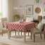 Charming Red & White Paw Print Tablecloth
