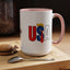 Taza de café con acento vibrante de EE. UU.