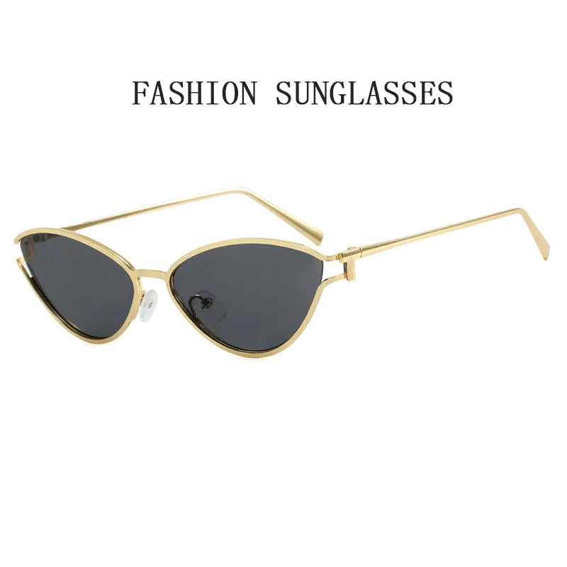 Lunettes de soleil tendance en forme de chat pour femmes - Style vintage de luxe