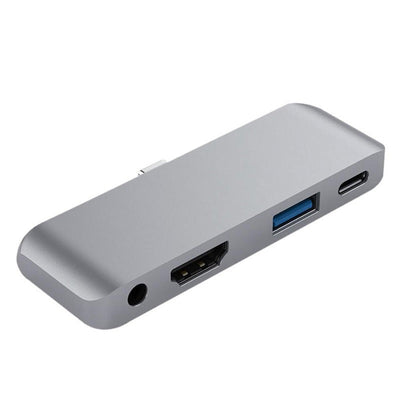 Suitable for iPad Pro Hub USB-C to HDMI+3.5+USB+PD Hub Type-C docking station - Korvel