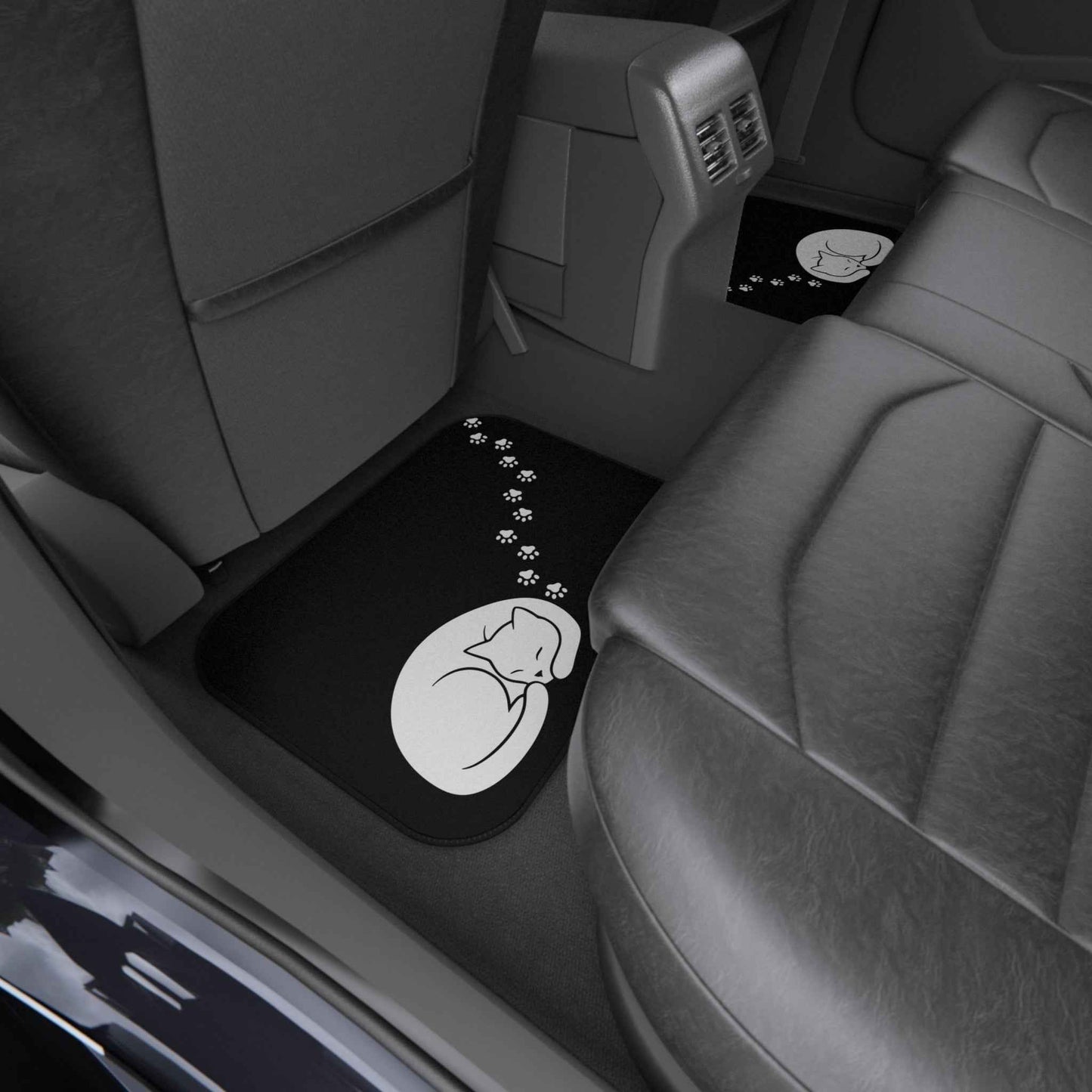 Cat Paw Trail Car Floor Mats – Set of 4