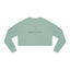 Trendy Cat Lover Women's Cropped Sweatshirt