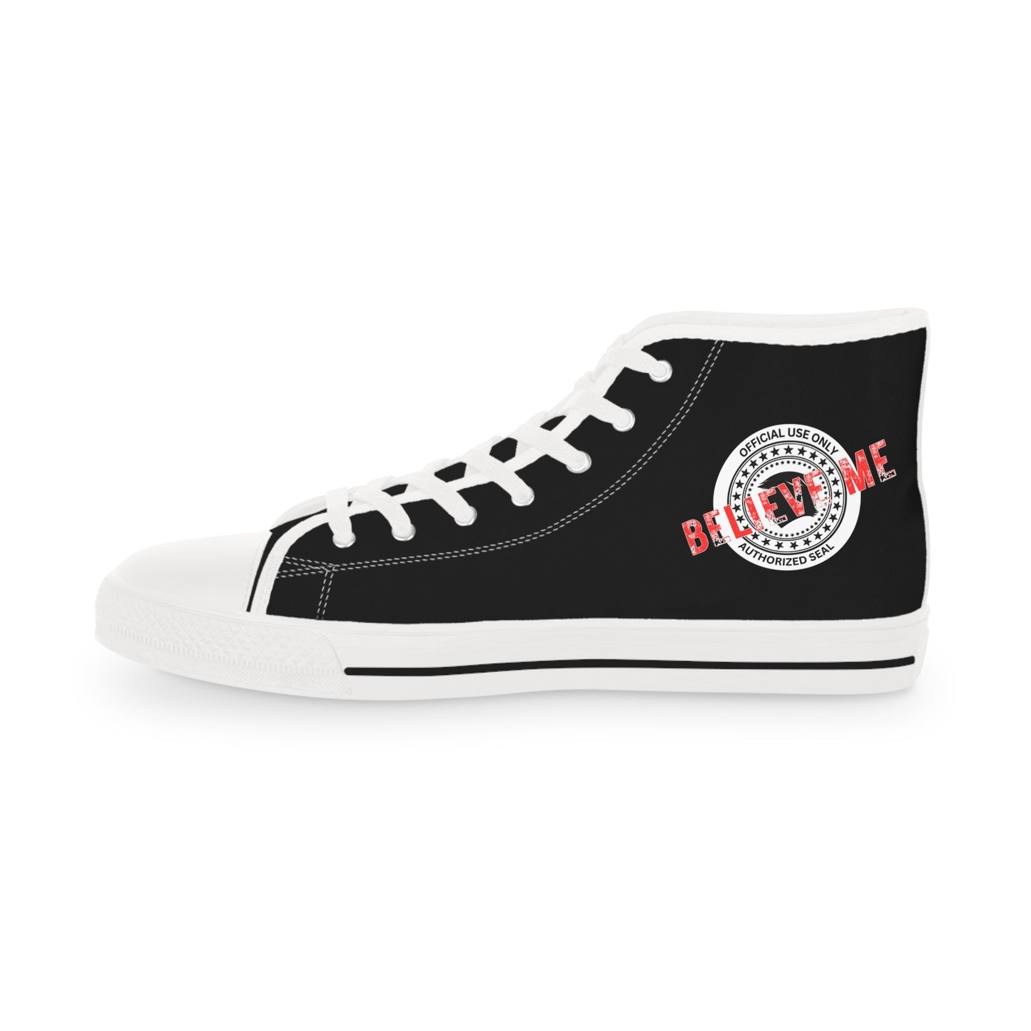 Believe Me Men's High-Top Sneakers - Statement Shoes
