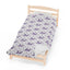 Couverture en velours à fleurs violettes