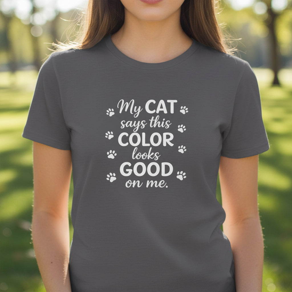 Mon chat a choisi ça – T-shirt graphique doux